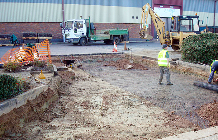 Construction of natural park at Natural History Museum