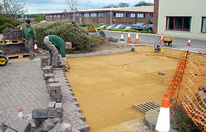 Small civils natural car park construction