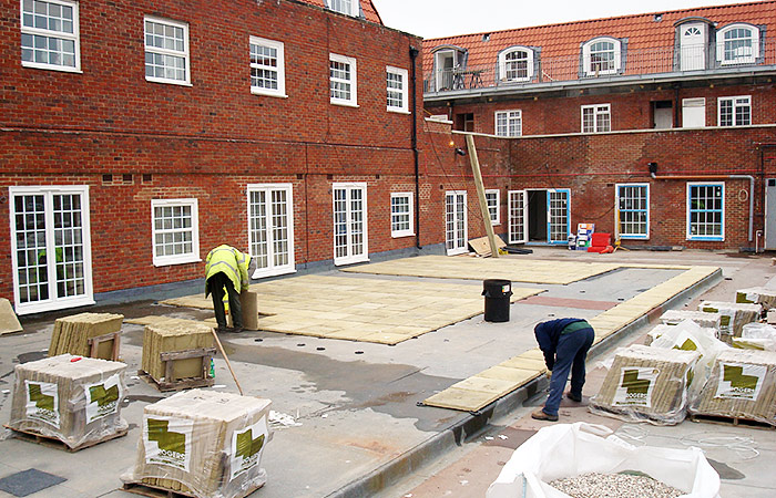 Small civils natural car park construction